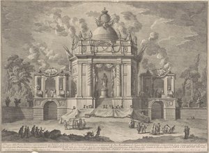 The Prima Macchina for the Chinea of 1771: The Temple of Asclepius, 1771