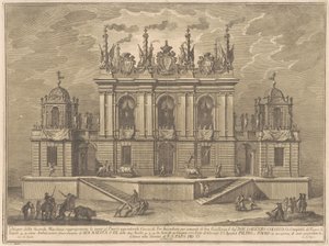The Seconda Macchina for the Chinea of 1775: A Bull-fight by Giuseppe Vasi