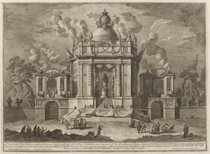A Temple Dedicated to Aesculapius, for the "Chinea" Festival