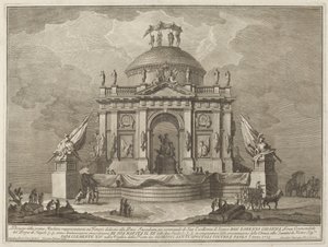 A Temple Dedicated to Peace, for the "Chinea" Festival by Giuseppe Vasi after Giuseppe Palazzi