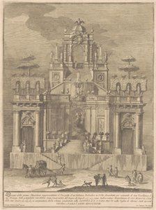The Prima Macchina for the Chinea of 1778: A Countryside Belvedere with Hercules and Antaeus by Giuseppe Vasi, after Giuseppe Palazzi