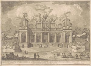 The Prima Macchina for the Chinea of 1770: A Roman Building for Commerce by Giuseppe Vasi, after Giuseppe Palazzi, after Paolo Posi