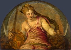 Justice Allegory by Giuseppe della Porta Salviati