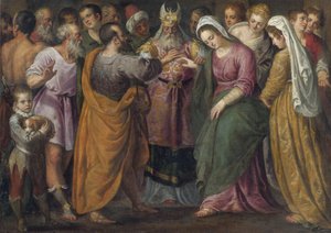 The Marriage of Mary and Joseph by Giuseppe della Porta Salviati