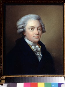 Portrait of Composer Wolfgang Amadeus Mozart by Giuseppe or Josef Grassi