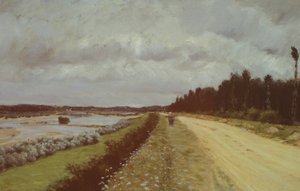 Country Road Along the Ofanto by Giuseppe or Joseph de Nittis