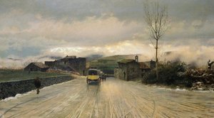 Crossing of the Apennines by Giuseppe or Joseph de Nittis