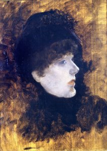 Portrait of Henriette Rosine Bernard dite Sarah Bernhardt (1844-1923) by Giuseppe or Joseph de Nittis