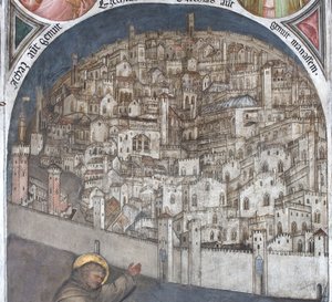 View of Padua in the 14th Century - Basilica of Saint Anthony