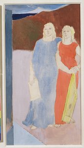 Two Muses at the Tomb of a Poet, 1937