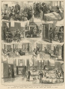 The Reopening of Charing Cross Hospital by the Prince and Princess of Wales by Godefroy Durand