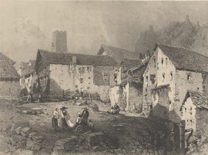 View of a Mountain Village, ca. 1829-33