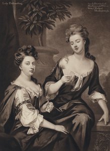 Sarah, Duchess Of Marlborough, and Lady Fitzhardinge by Godfrey (after) Kneller