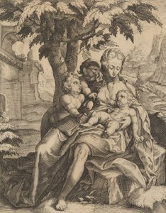 Charity by Goltzius School