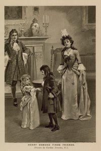 Illustration for The History of Henry Esmond by Thackeray by Gordon Frederick (after) Browne