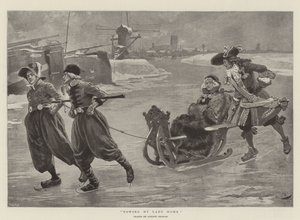 Towing My Lady Home by Gordon Frederick (after) Browne