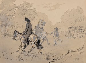 Sketch at a School Treat, 1895