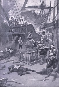 The Battle of Camperdown 29th-31st July 1653 by Gordon Frederick Browne