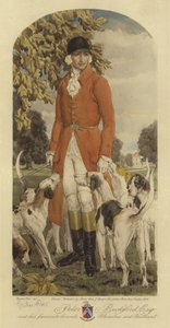 Peter Beckford Esq and his favourite hounds Shameless and Brilliant
