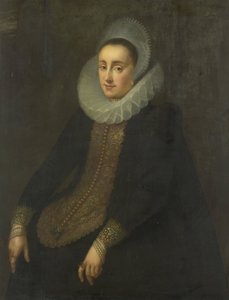 Lucretia del Prado, Wife of Jeremias Boudinois by Gortzius Geldorp