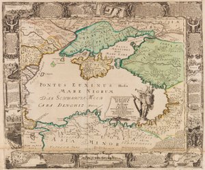 Map of the Black Sea and the Crimea