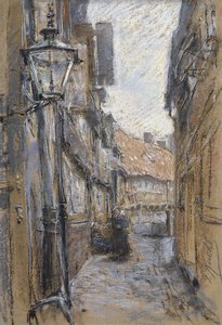 Street at Teilfeld by Gotthardt Johann Kuehl