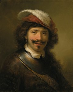 Portrait of a Man Wearing a Gorget and a Plumed Hat