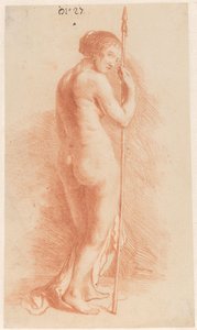 Standing Woman with a Spear by Govert Flinck (attributed to)