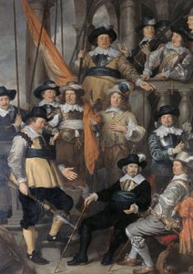 The Company of Captain Albert Bas and Lieutenant Lucas Conijn by Govert Flinck