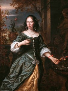 Portrait of Susanna van Baerle (1622-1674) by Govert Flinck