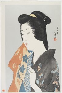 Woman Holding Towel (October 1920)