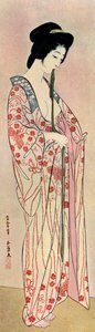 A Japanese Woman Wearing a Nagajuban, 1920-1930
