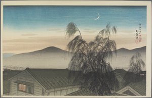 Evening Moon over Kobe, January 1920