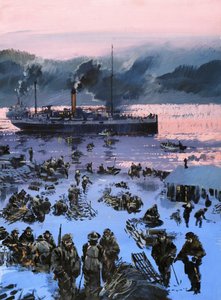 Embarking for the Klondike Gold Rush by Graham Coton