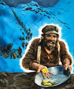 Panning for Gold During the Klondike Gold Rush by Graham Coton