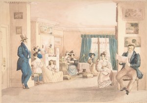 An Interior at Hatton, Warwickshire, 1820-30 by Granddaughters of Dr. Samuel Parr.