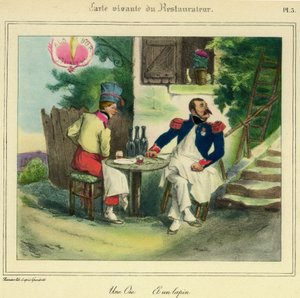 The living map of the Restaurateur “A Goose and a Rabbit”