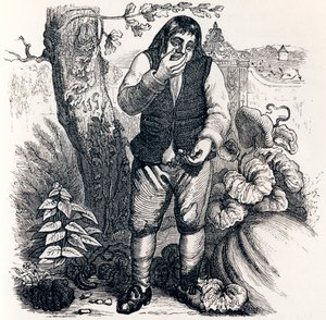 The acorn and the pumpkin - Fables by La Fontaine by Grandville