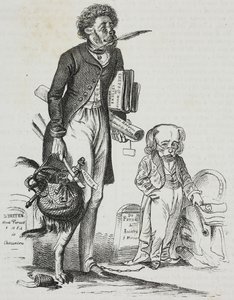 Why take muzzle away from beasts?, caricature by Jean-Jacques Grandville by Grandville