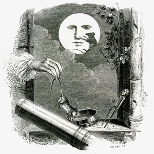 An Animal in the Moon: La Fontaine Fable Illustrated by Grandville by Grandville (1803 47)