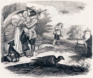 Both Pigeons - Fables by La Fontaine by Grandville