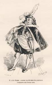 Dog with Style. Illustrated Vignettes by JJ Granville. Engraving signed Tamisier in the section 