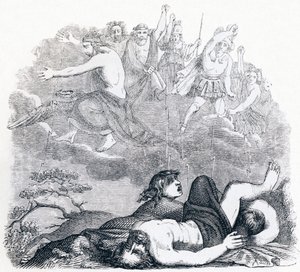 Jupiter and the Thunders - Fables by La Fontaine by Grandville
