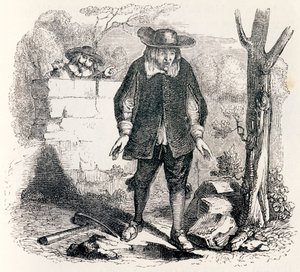 The Burner and His Compere - Fables by La Fontaine by Grandville