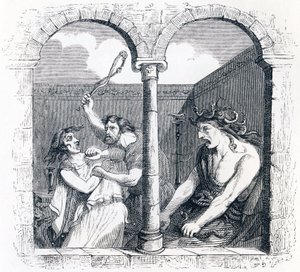 The Discord - Fables by La Fontaine by Grandville