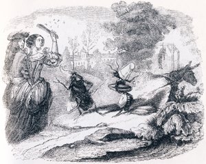 The Fly and the Ant - Fables by La Fontaine by Grandville