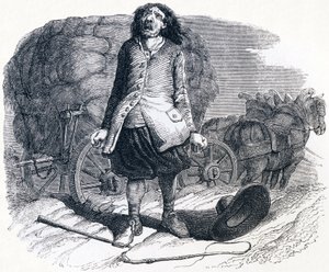 The Muddy Cartwright - Fables by La Fontaine by Grandville