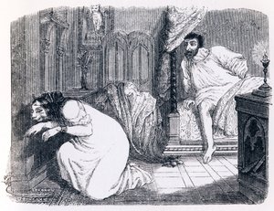The Cat Changed into a Woman - Fables by La Fontaine by Grandville