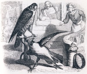The Falcon and the Capon by Grandville