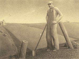 In the Spring by Grant Wood